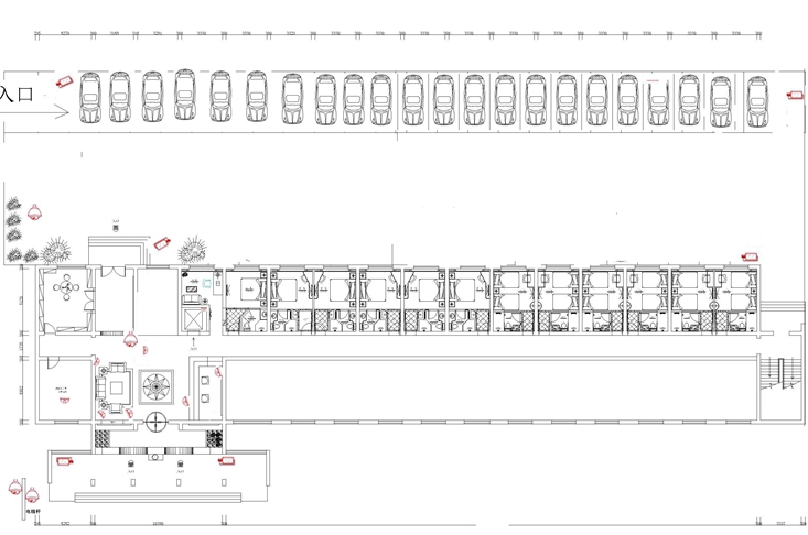 酒店監控攝像頭分布圖