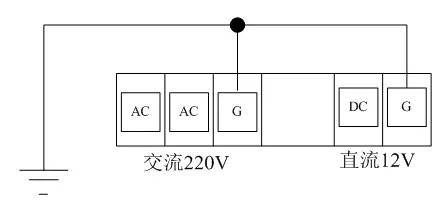 監控攝像機安裝電源接地示意圖